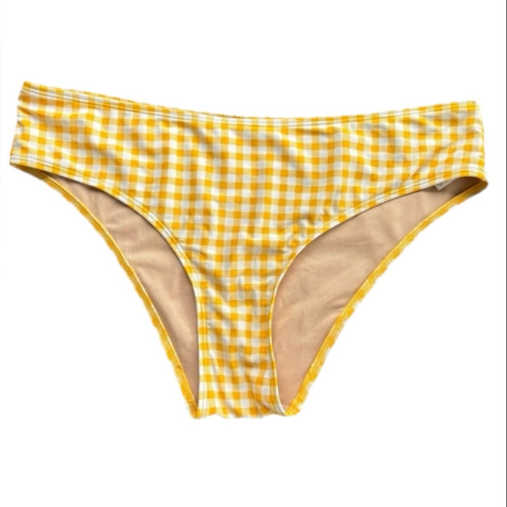 Old Navy Large Yellow Gingham Bikini Bottoms
